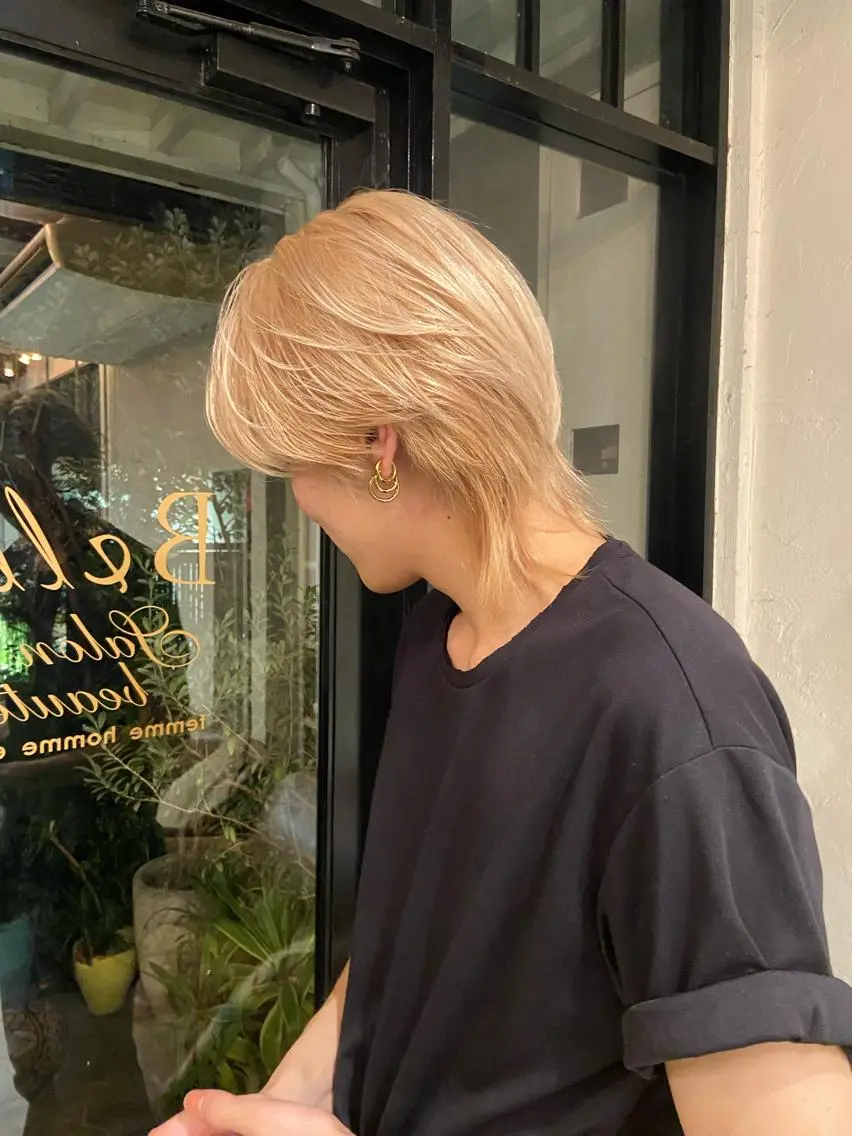 カラー ベージュカラー ブリーチ ダメージレス美容師 🌱水島侑理のヘアスタイル