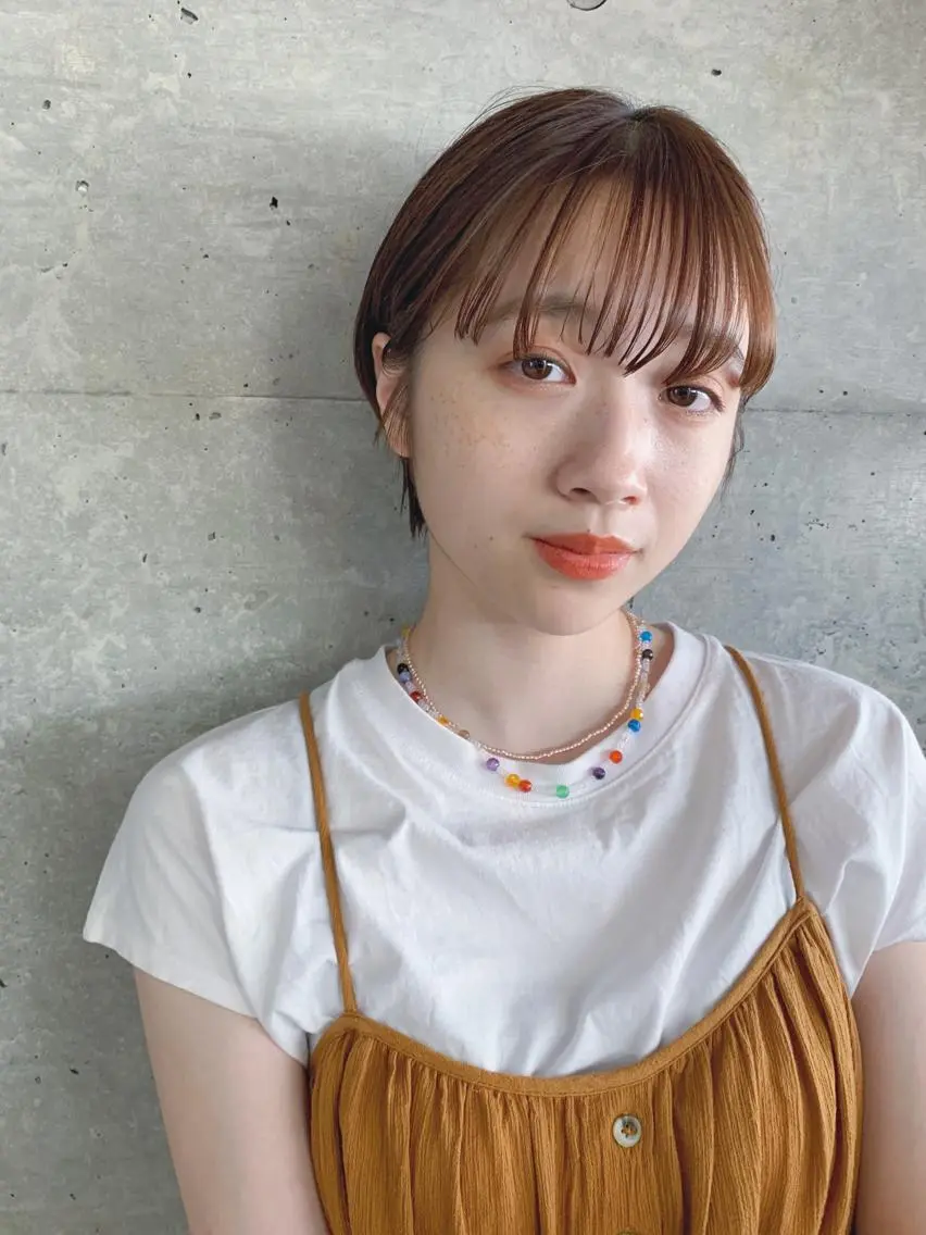 ショート カラー ボブパーマコテ巻き風 パーマNo1深江秀平のヘアスタイル