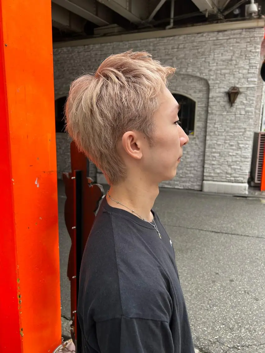 カラー メンズ カット スダユーヤ 💫推しカラーウルフのヘアスタイル