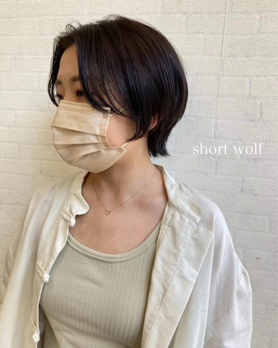 ショート 切りっぱなしボブ ショートボブ ハンサムショート ボブ ショートヘア カット ヘアカラー トリートメント 初めてのショート お任せください✂️のヘアスタイル