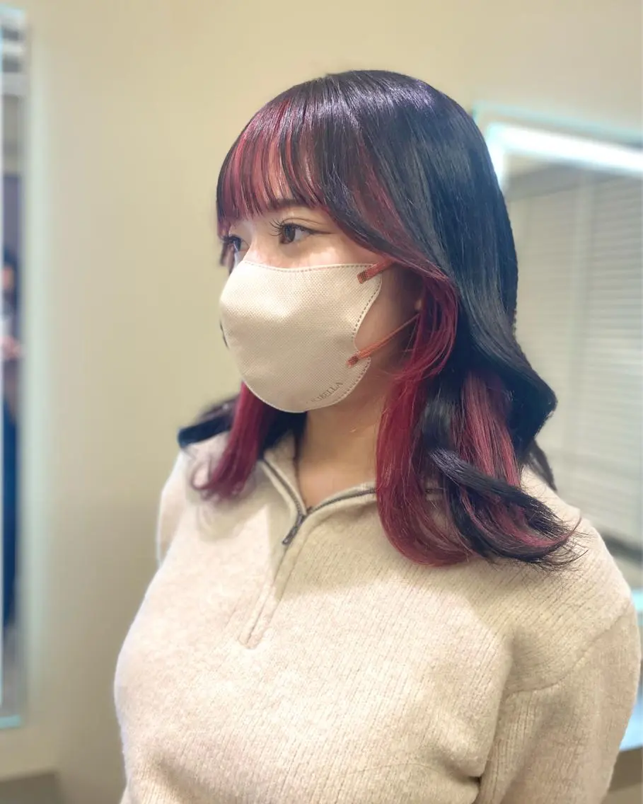 ロング カラー カット ヘアカラー トリートメント opus 店長大和 レイヤー/赤み消しのヘアスタイル