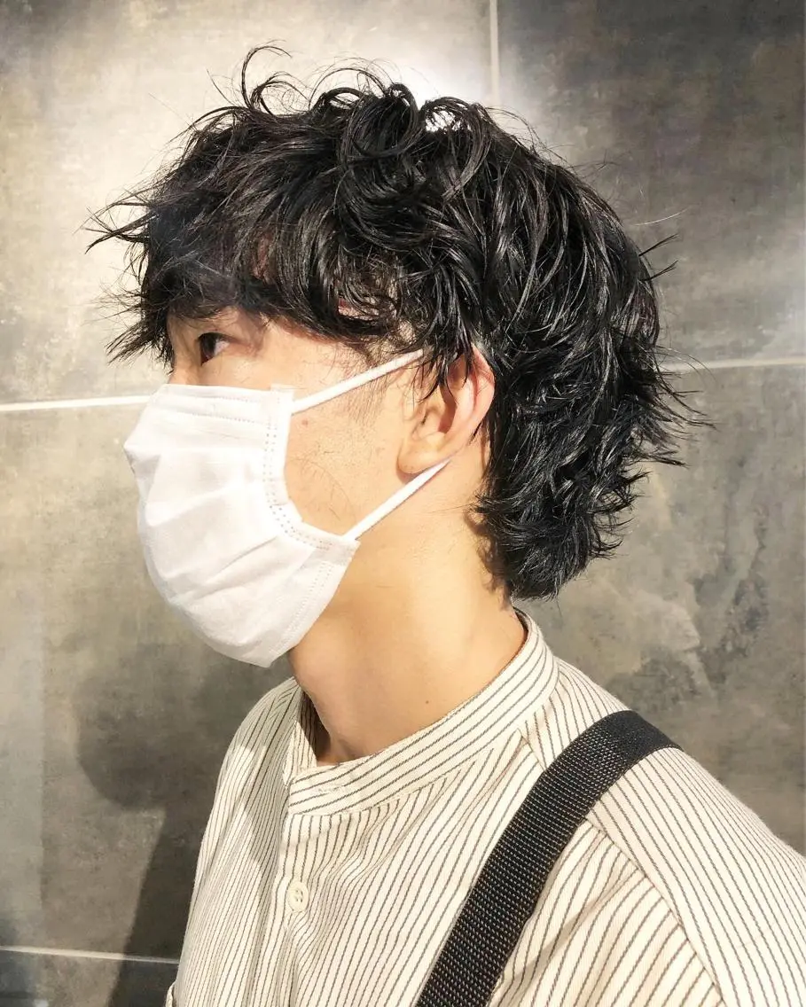 パーマ ヘアアレンジ メンズ カット パーマ トリートメント ヘアセット メンズ特化✂️栗原 侑也のヘアスタイル