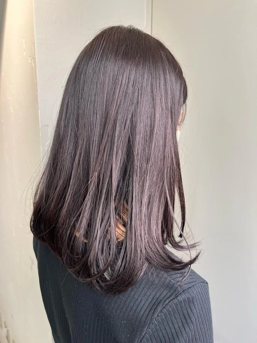 セミロング カラー ウルフ🦋顔まわり ❤︎ ͛めいのヘアスタイル