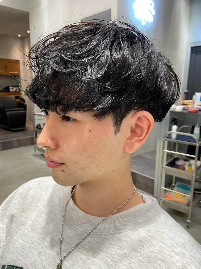 ミディアム メンズ カット 💈圧倒的メンズ特化 DAITO💈のヘアスタイル