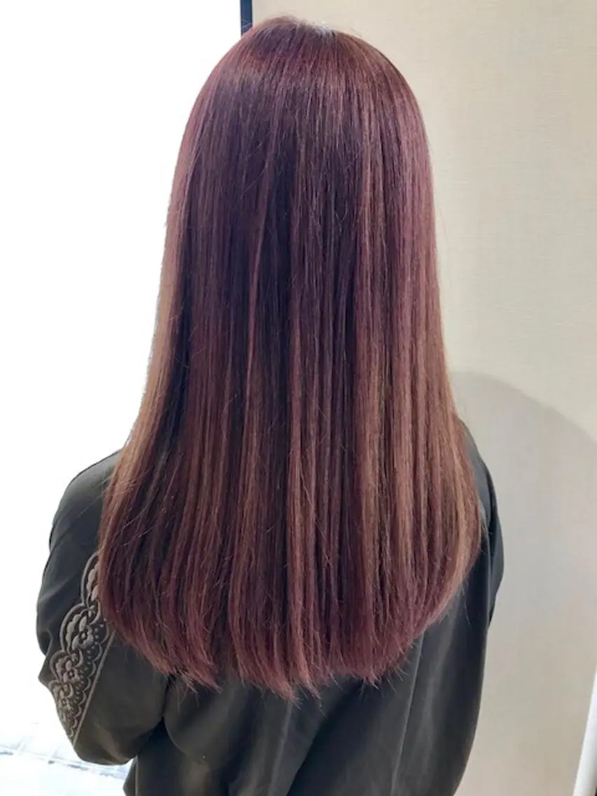 ロング カラー イルミナカラー カット ヘアカラー トリートメント 金沢 広美のヘアスタイル