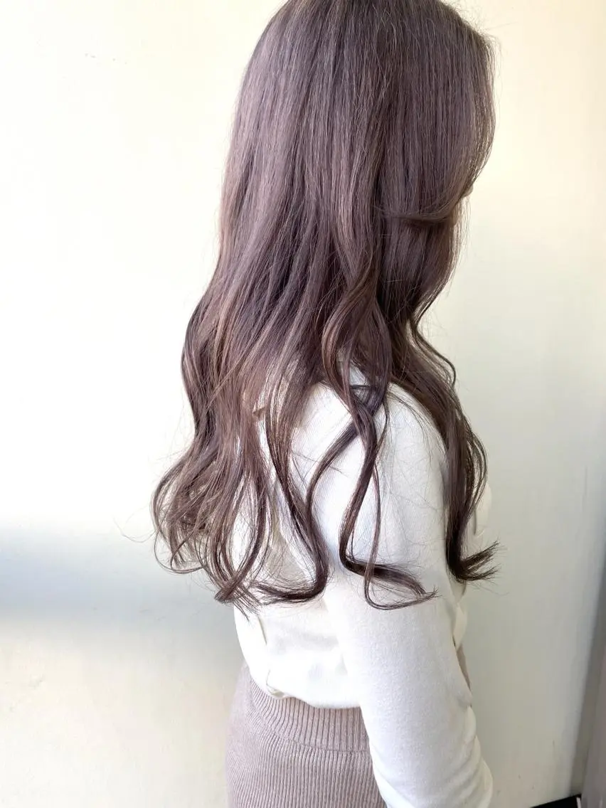 ロング ヘアカラー レイヤーカット 🇰🇷SAYAのヘアスタイル