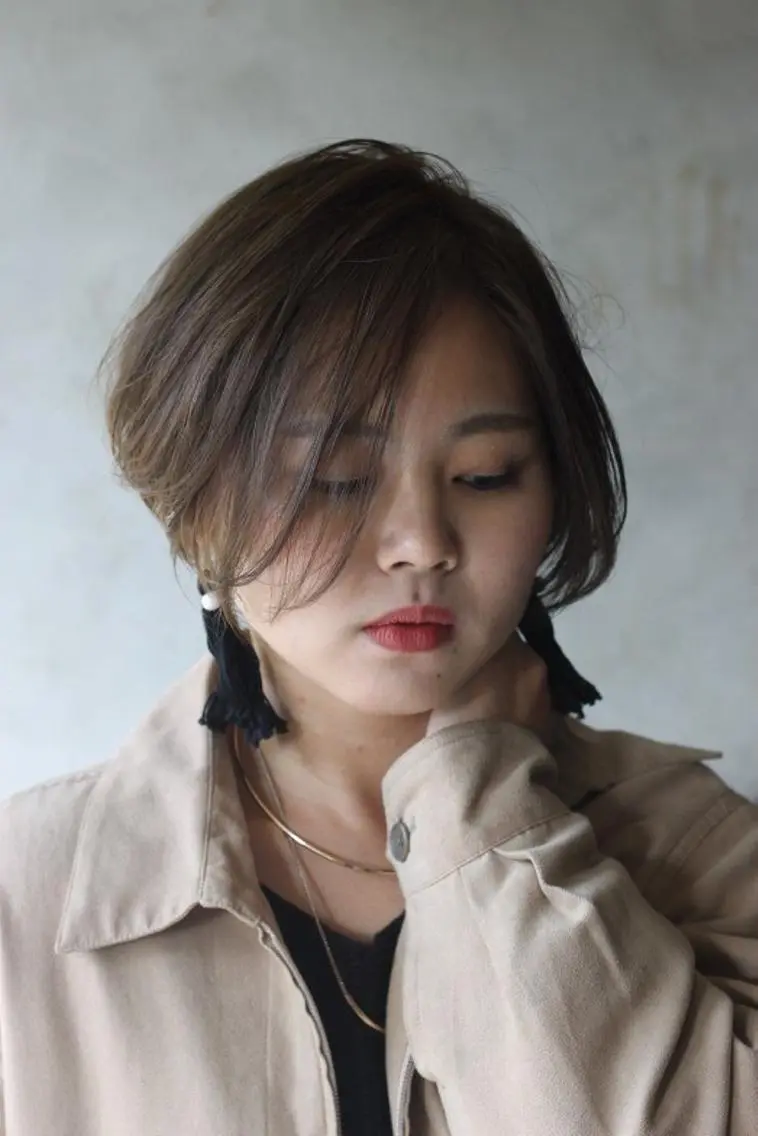 ショート ヘアアレンジ カラー 君野 彰治のヘアスタイル