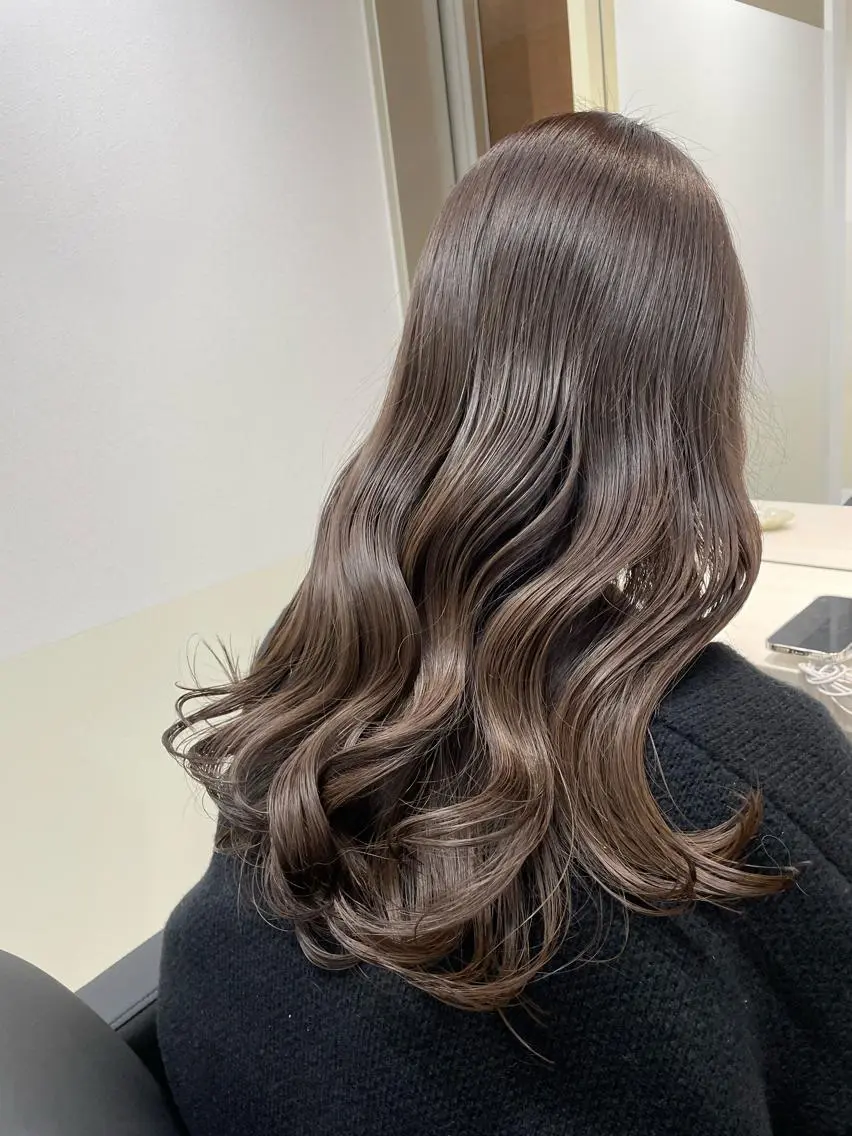 セミロング カット ヘアカラー トリートメント ヘッドスパ ウサミ/髪質改善 酸性ストレート🌈のヘアスタイル