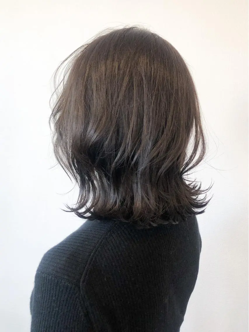 ミディアム カラー レイヤーカット ダメージレスサロン✨ kayo🌱のヘアスタイル
