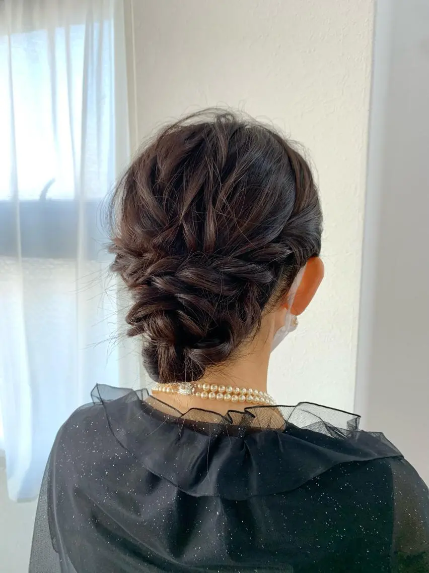セミロング ヘアアレンジ Emma ecole /栄/RIOのヘアスタイル