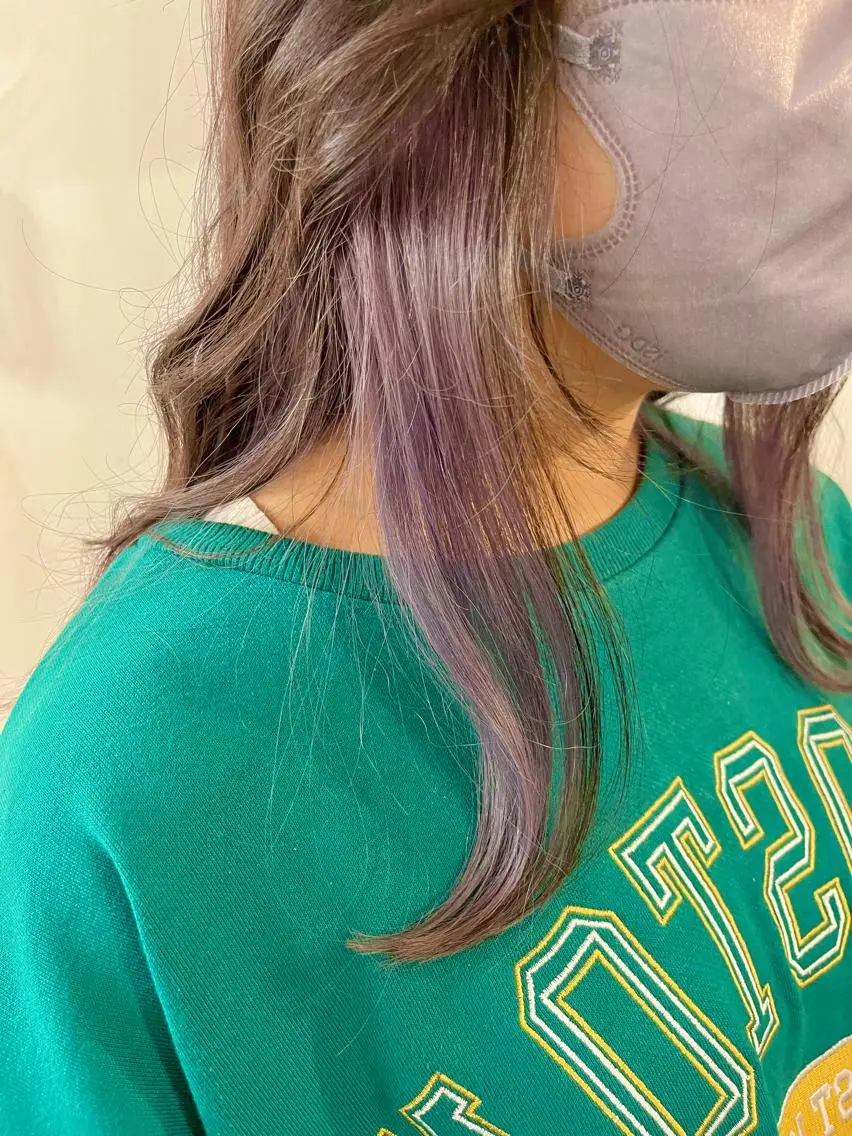 ミディアム カラー ラベンダーカラー ヘアカラー 透明感カラー/ ブリーチ無し/RYOのヘアスタイル