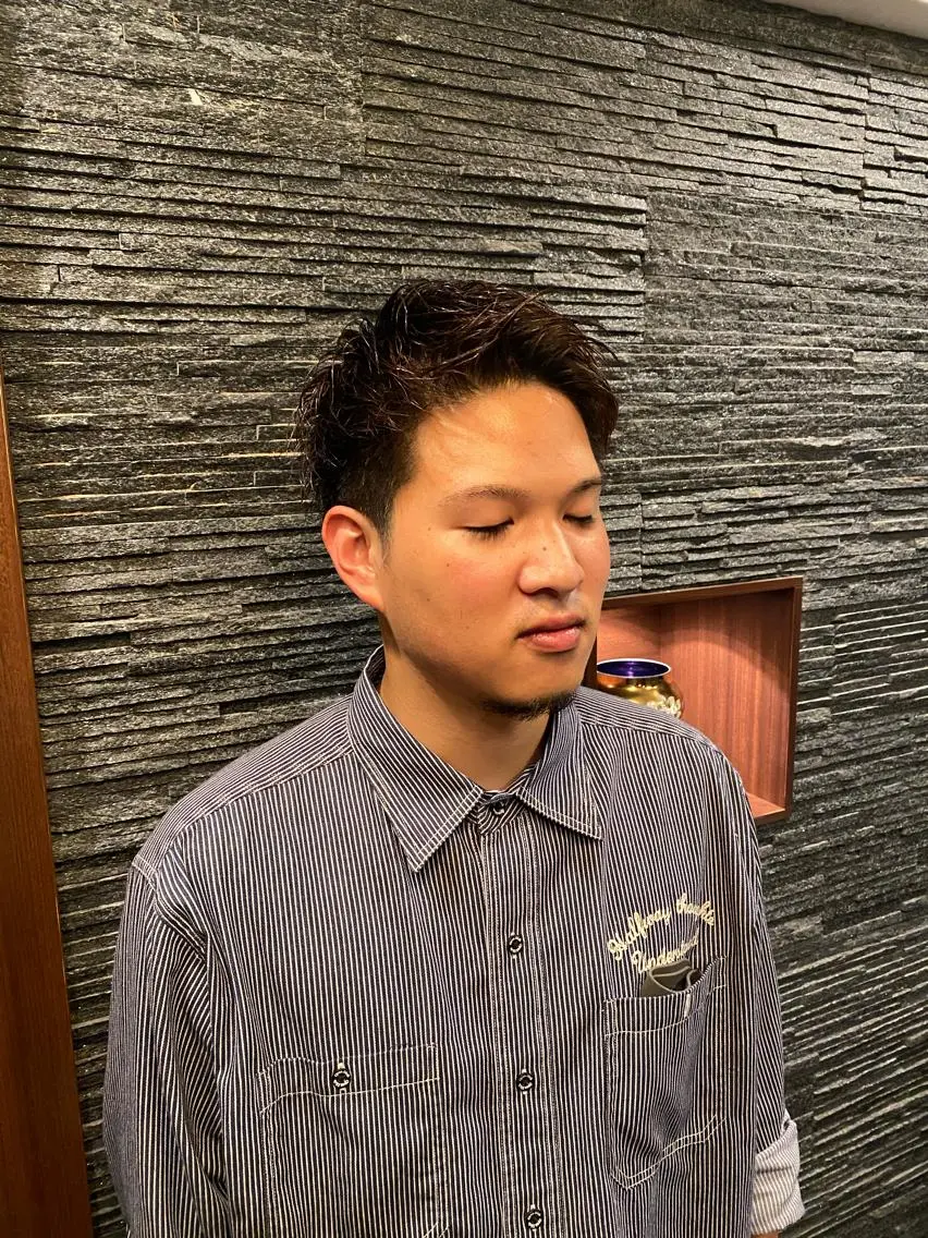 ショート パーマ メンズ 💈ヒロ銀座💈 ✨墓越聖菜✨のヘアスタイル