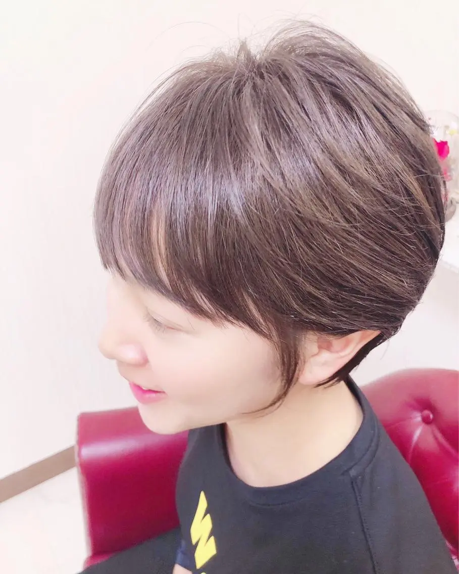 ショート カラー カット ヘアカラー トリートメント KEN 🌟のヘアスタイル