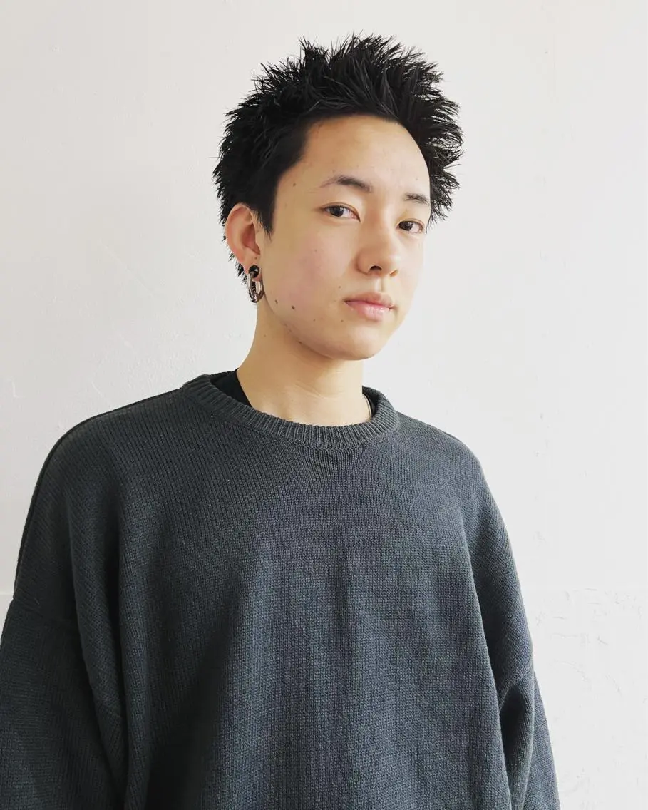 ショート メンズ カット メンズ専門ブリー チカラー⚡️リュウジのヘアスタイル