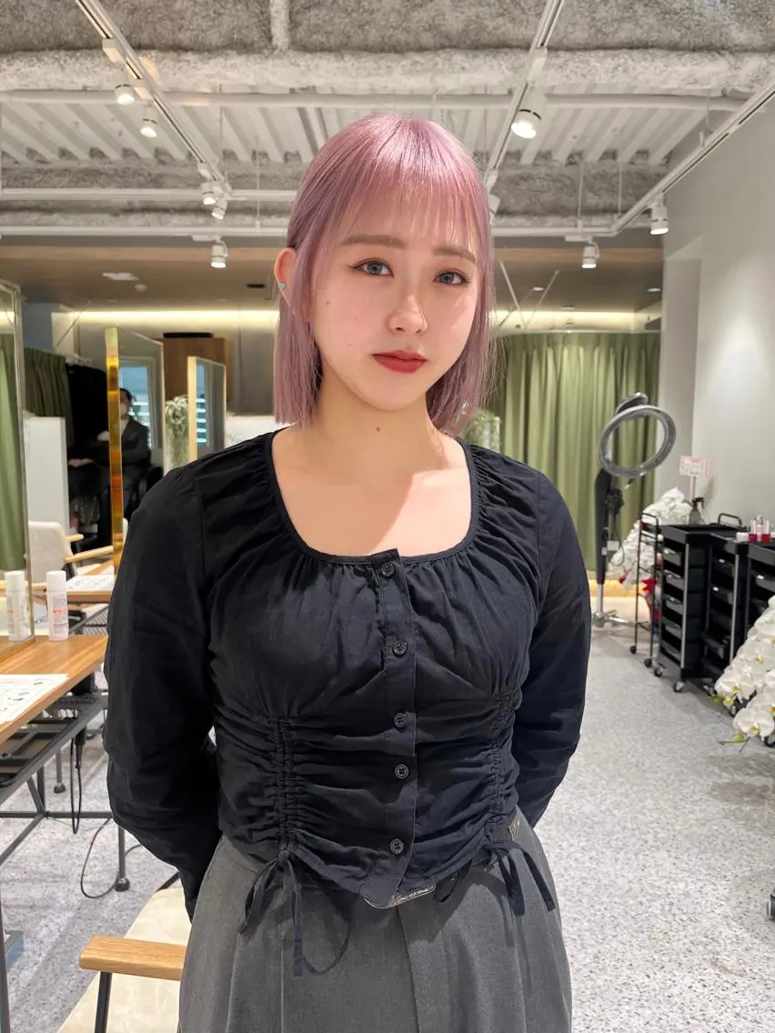 ショート カラー ヘアセット🎀パーマ Tsubasaのヘアスタイル