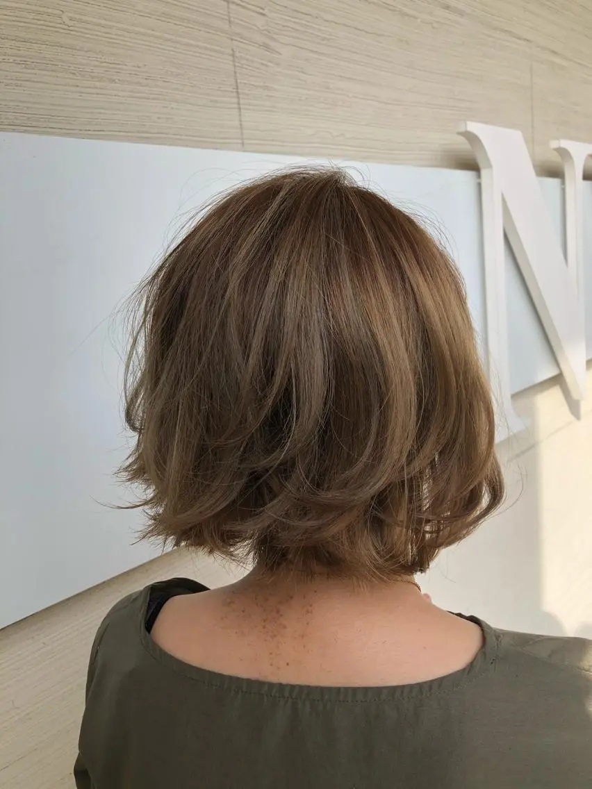 ショート アッシュ ハイライト ✨髪質改善✨ 田西　基彦のヘアスタイル