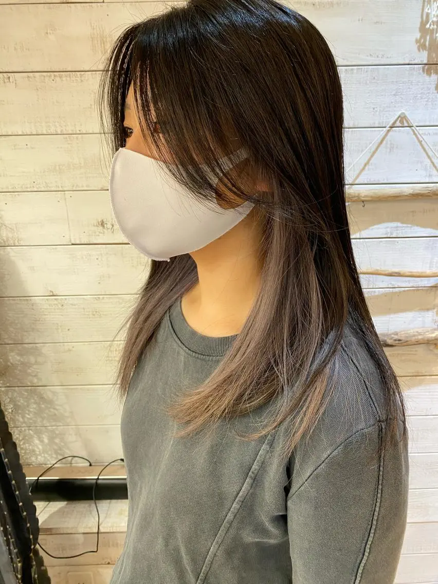 ロング カット ヘアカラー 大内田 凌馬のヘアスタイル