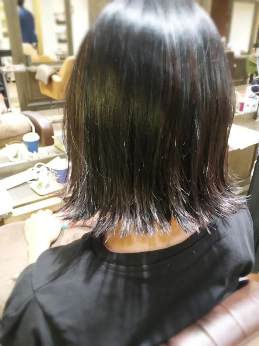 ショート カラー ボブ 外ハネヘア MODE K's塚口 かどやのヘアスタイル