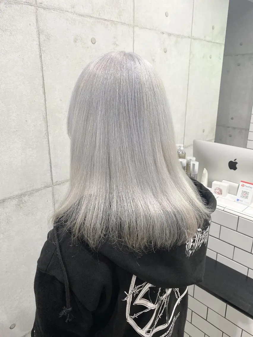 ミディアム カラー ヘアカラー トリートメント ヘアセット newi赤羽 HINATAのヘアスタイル