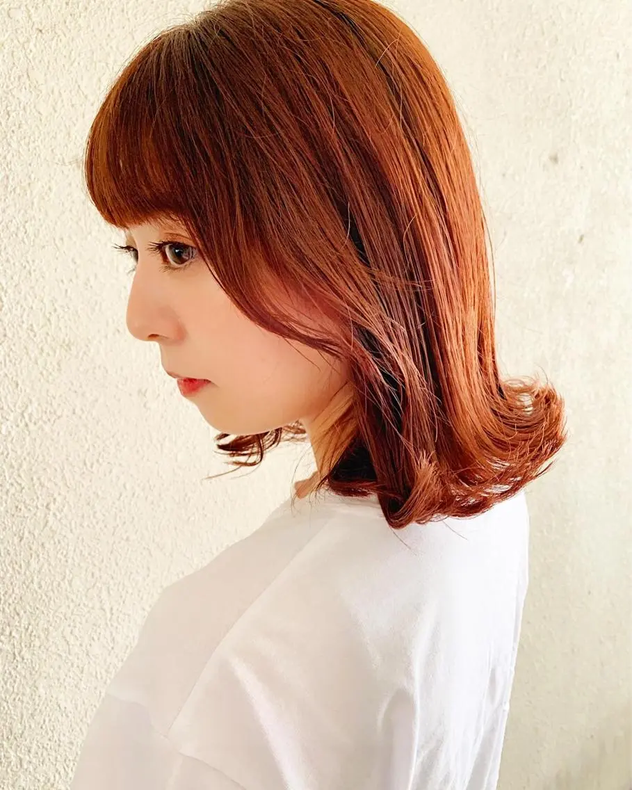 ミディアム カラー 中川 竜誠のヘアスタイル
