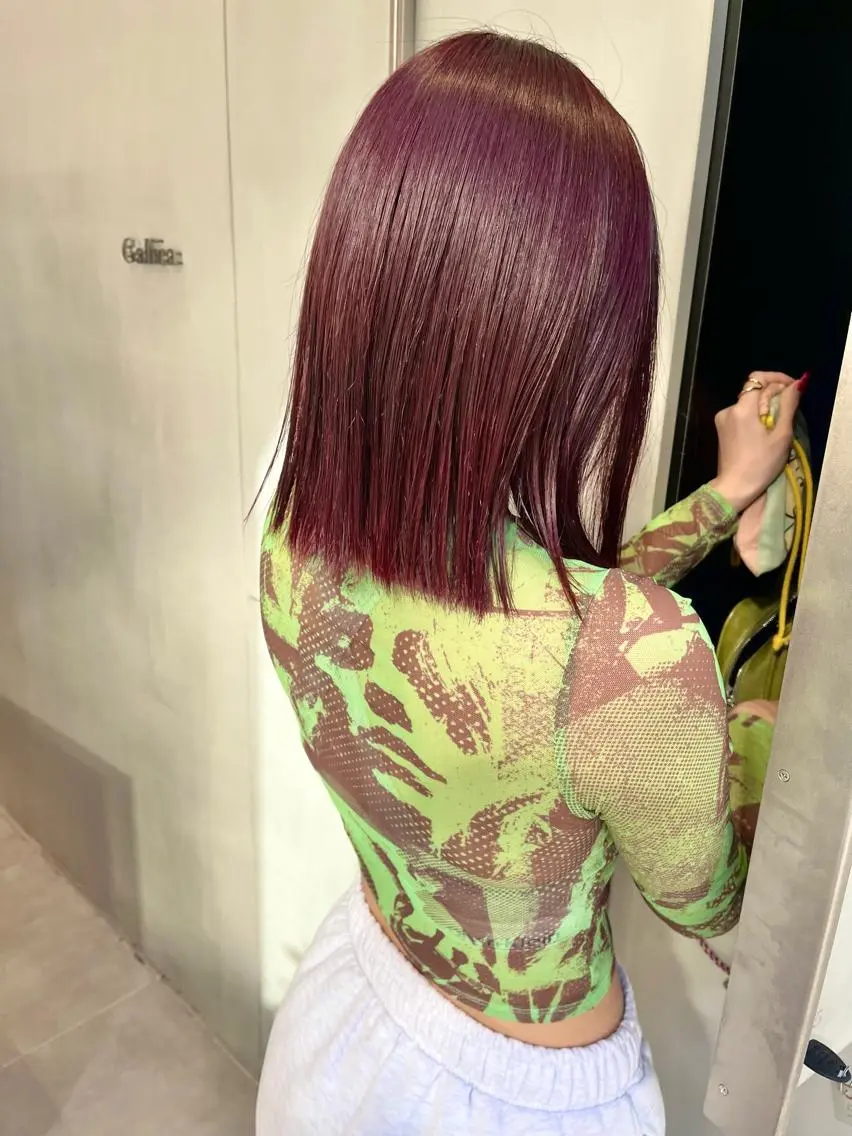 ミディアム カラー カット ヘアカラー minami🪷 暖色カラーのヘアスタイル
