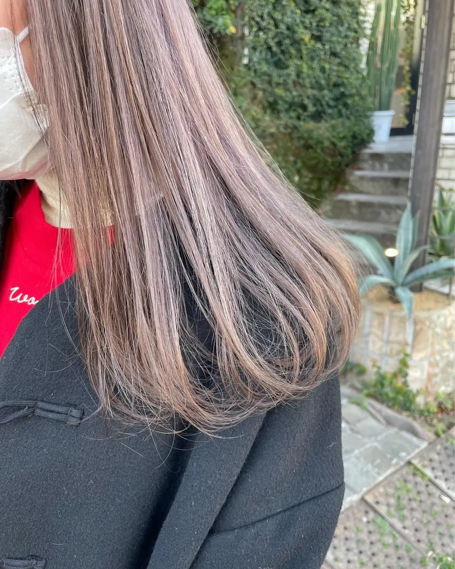 セミロング カラー 透明感カラー 🫧透明感ヘア🫧 🧸竹花　彩希🧸のヘアスタイル