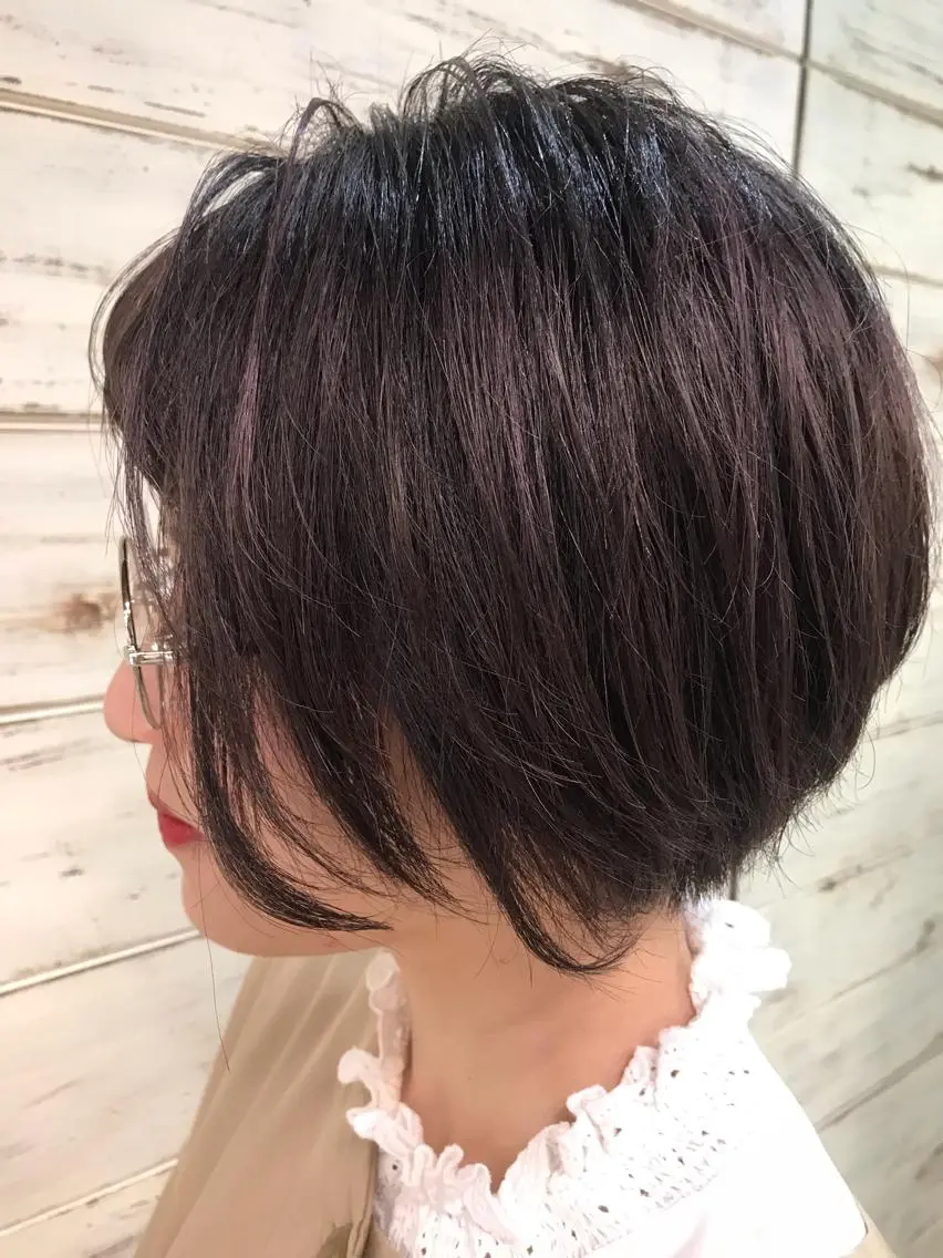 カラー ブリーチ バイオレットカラー カット ヘアカラー トリートメント 日比 貴大/ minim hairのヘアスタイル