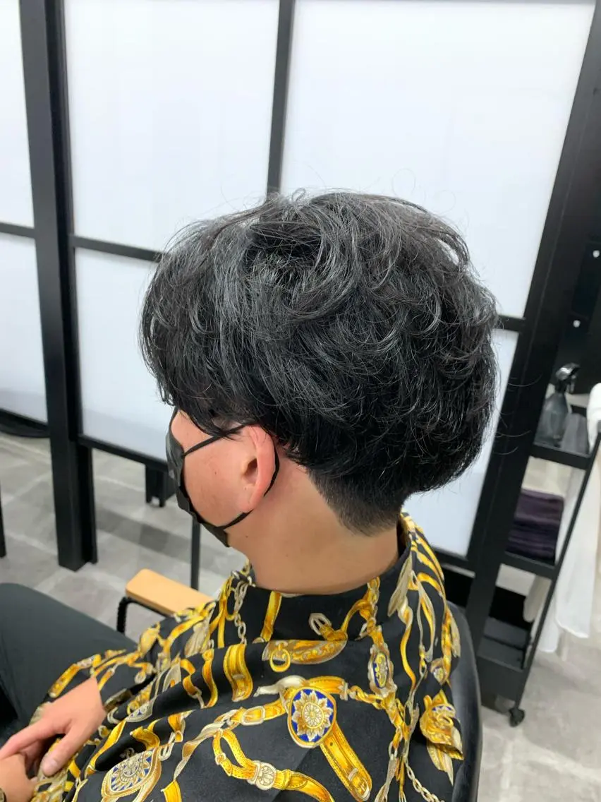 ショート パーマ パーマ 菊地 旬のヘアスタイル