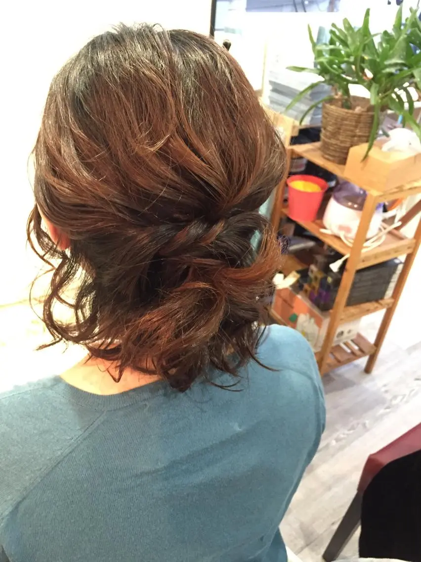 ミディアム セミロング ロング ヘアアレンジ 早朝✨ヘアセット 着付け/清水玲歌のその他イメージ