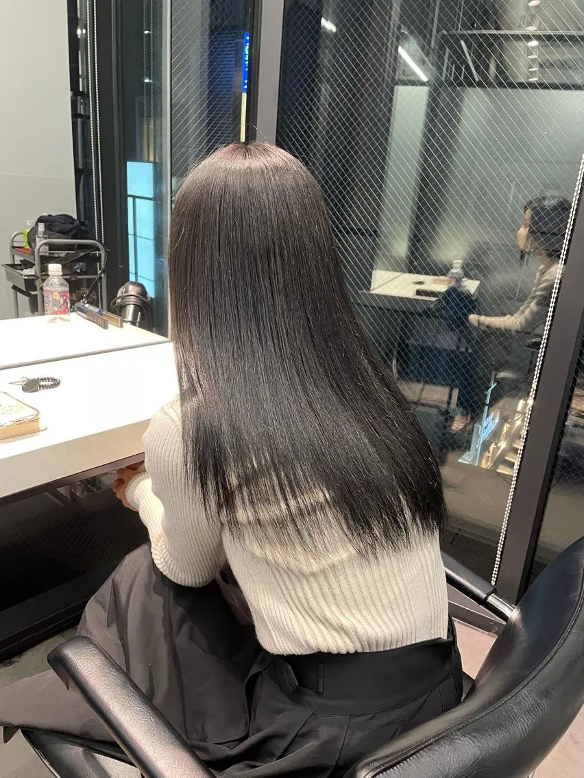 ミディアム 韓国ヘア 店長NEGIのヘアスタイル