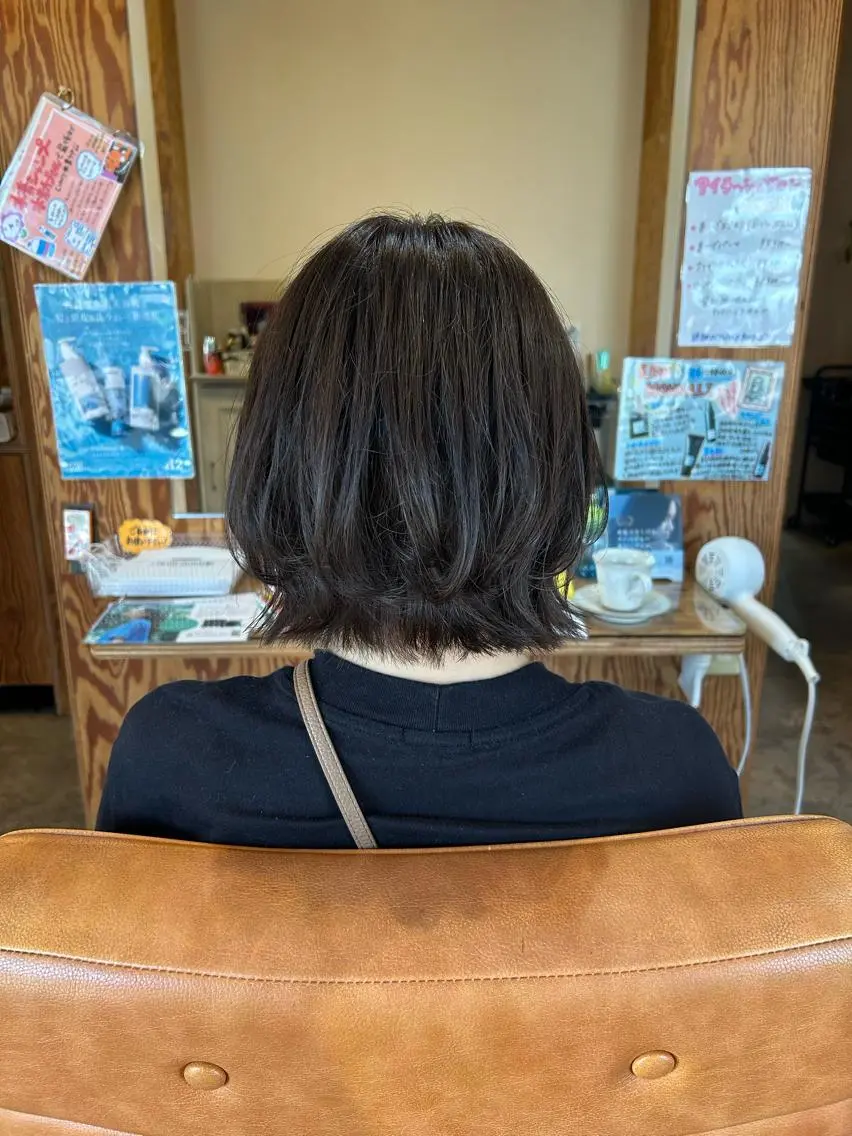 ミディアム カラー ブリーチ 鏡原 実和のヘアスタイル