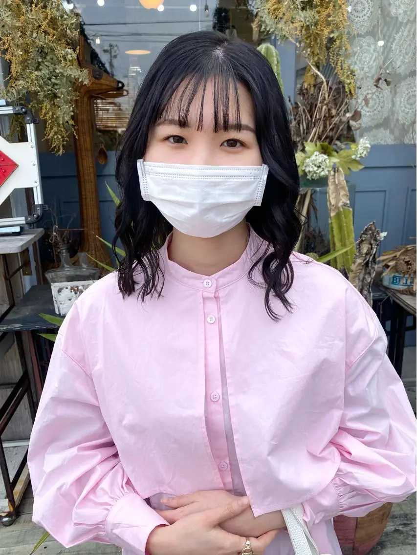 セミロング カット ヘアカラー YUIMARL岡山店 MIRAIのヘアスタイル