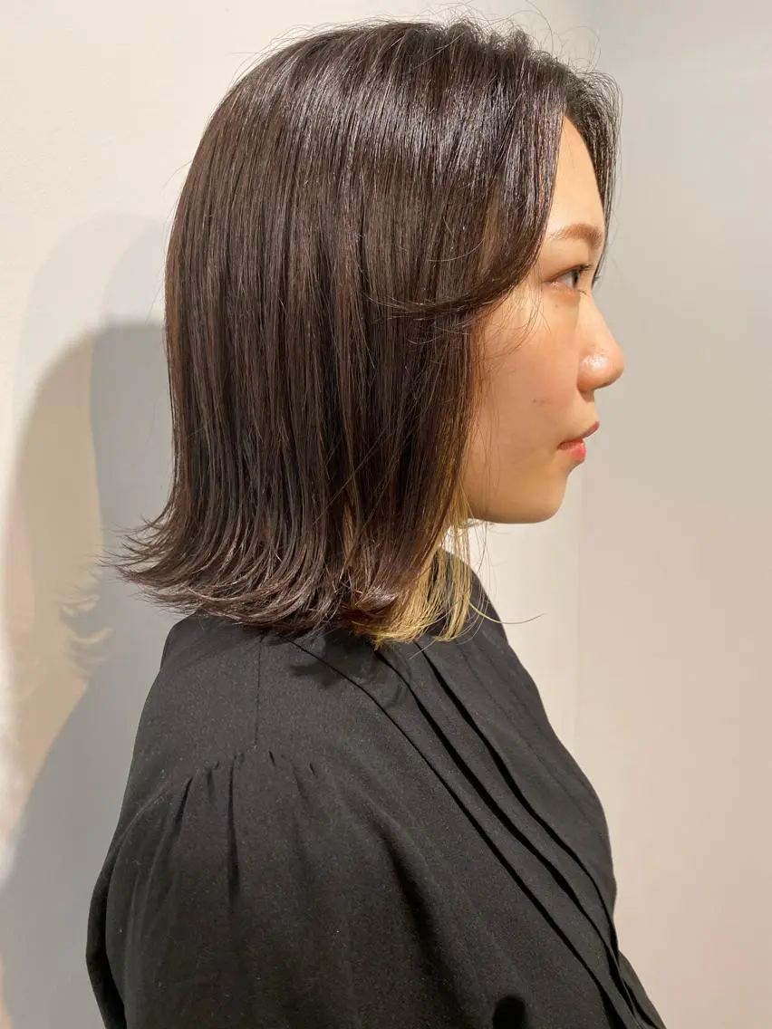 ミディアム レイヤー/大人ボブ 渡邉【日吉美容室】のヘアスタイル