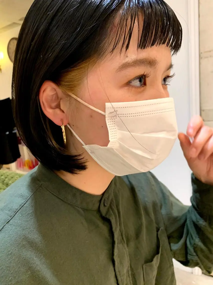 ショート カラー パーマ ヘアアレンジ メンズ キッズ ネイル マツエク・マツパ 暖色・前髪カット 🎗️佐藤ゆみこのヘアスタイル