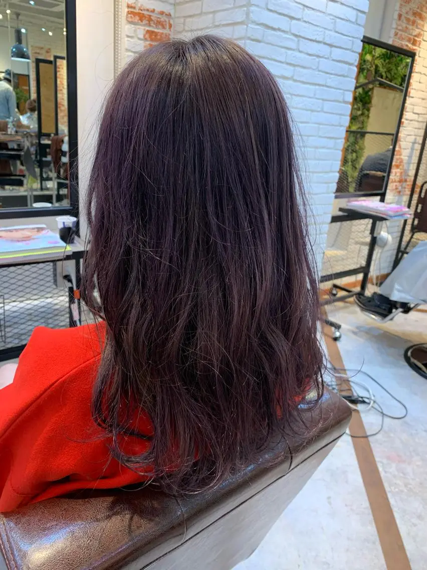 ロング カラー アッシュ ブリーチ バイオレットカラー バイオレットアッシュ 髪質改善/白髪ぼかし KENTAのヘアスタイル
