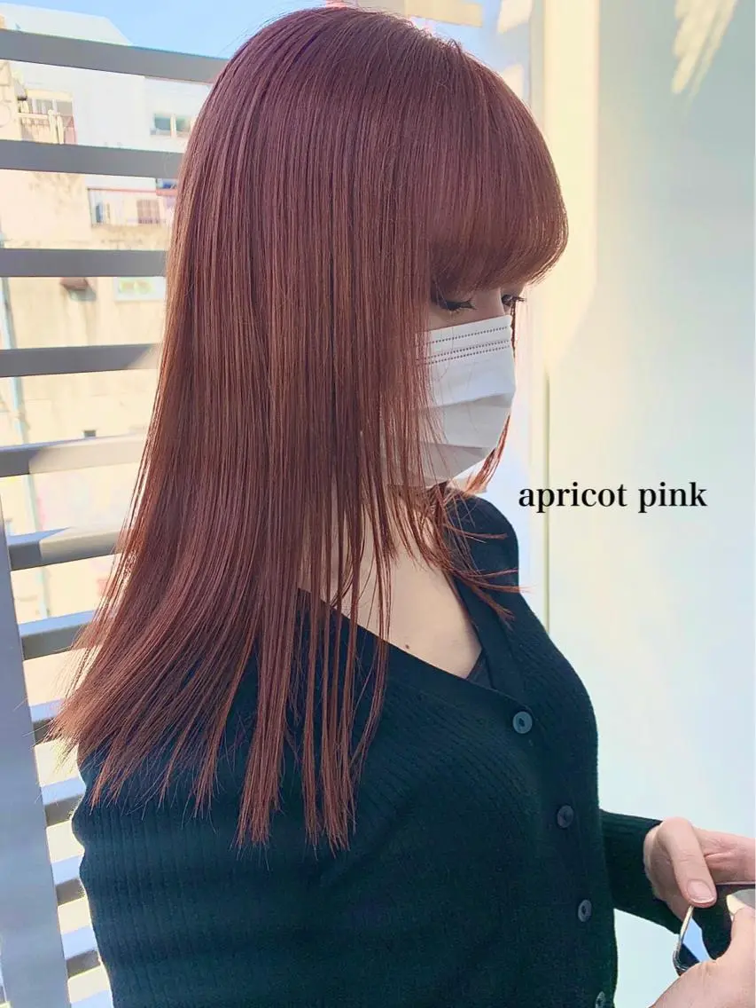 セミロング カラー 透明感カラー👑 井上美乃里のヘアスタイル