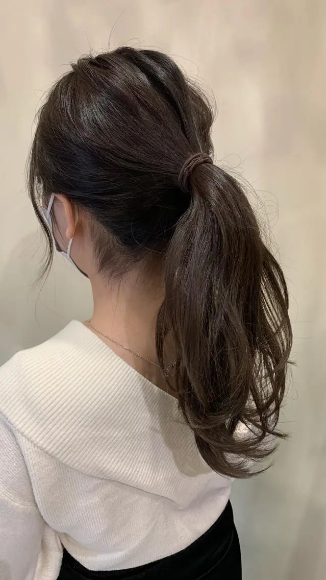 セミロング カラー 透明感カラー ヘッドスパ/栄 /久屋大通/岡戸のヘアスタイル