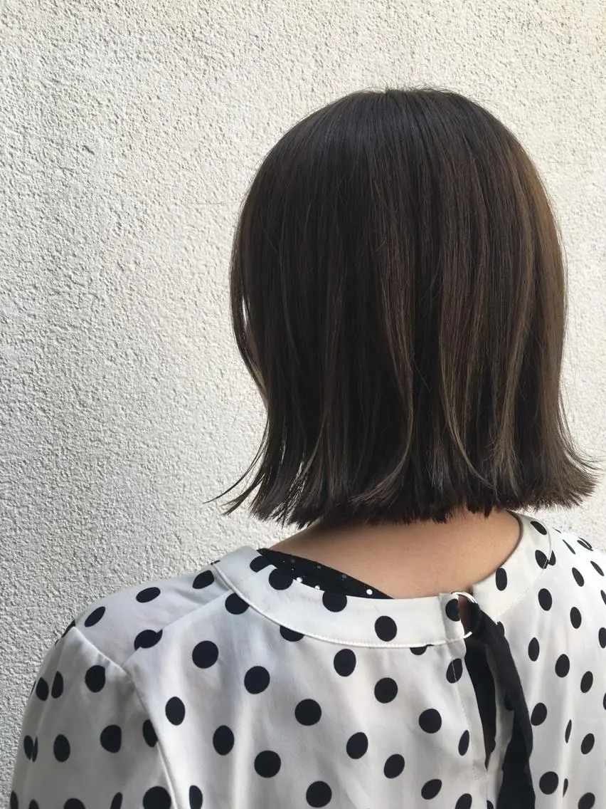 ショート カラー グレージュ ボブ 🫟Blanco🫟 Color&Careのヘアスタイル