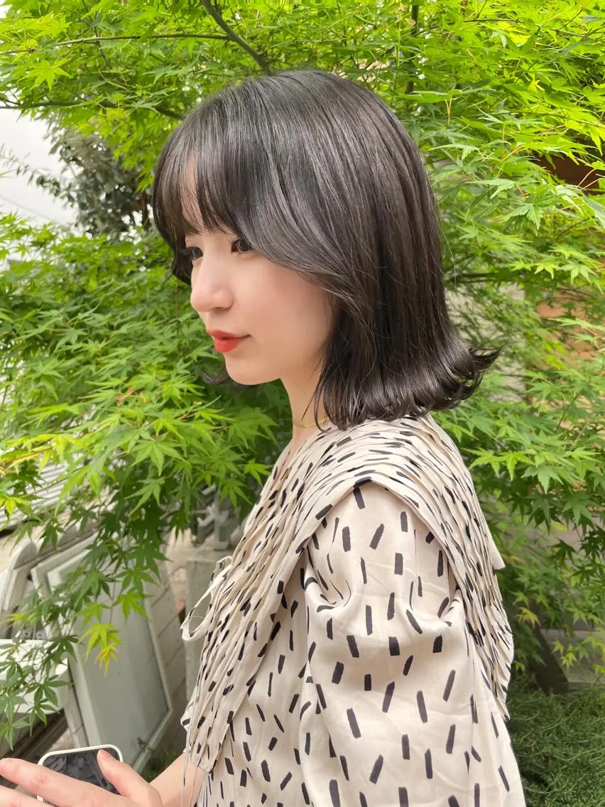 ショート カラー 顔周りカット 【オノザワリョウ】のヘアスタイル