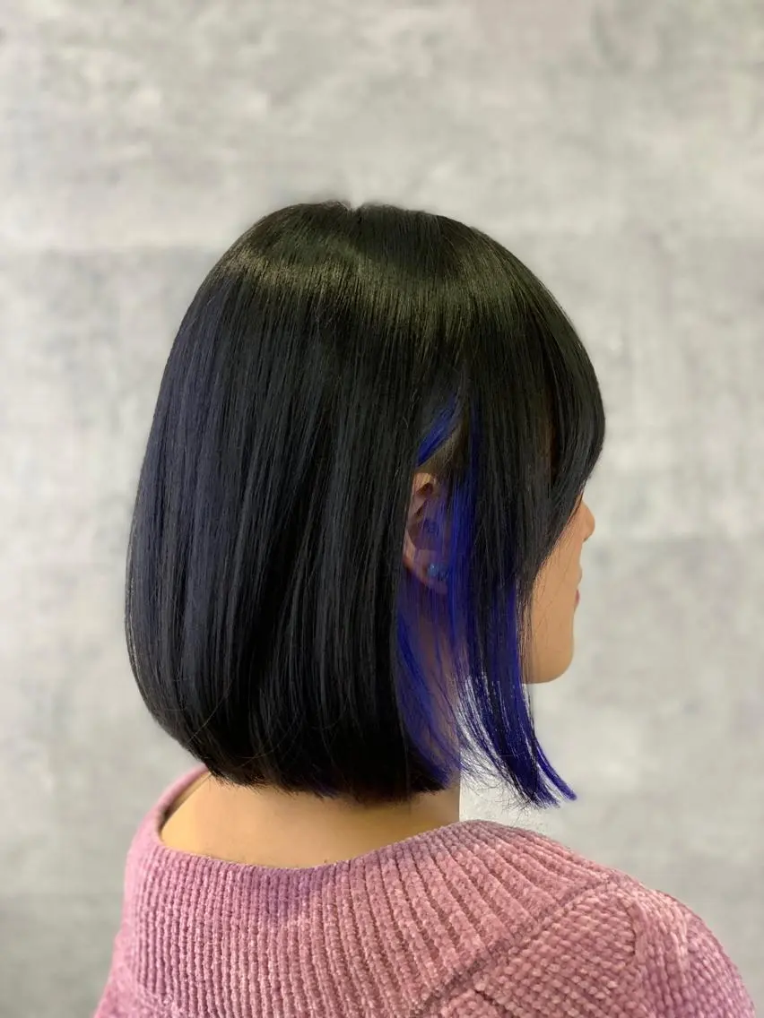 ショート カラー バイオレットカラー 河野 有希のヘアスタイル