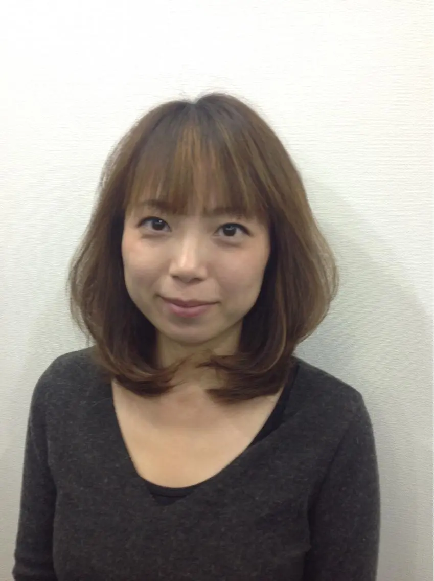 ミディアム 松永 富士男のヘアスタイル