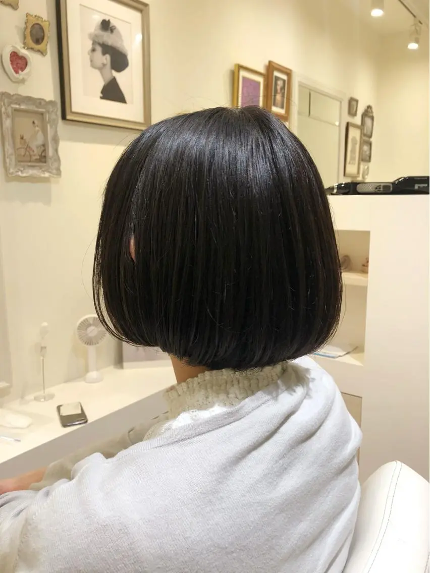 ショート ウフ 長瀬のヘアスタイル