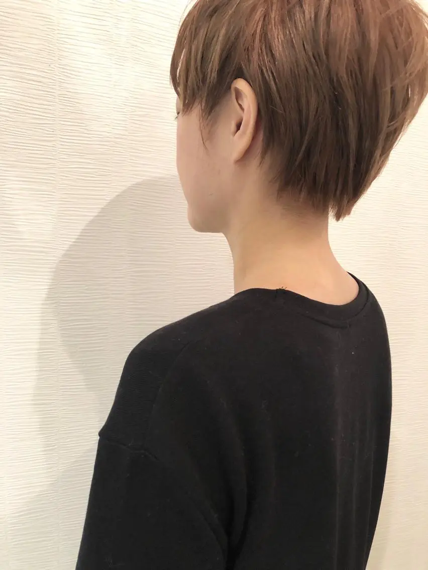 ショート カラー ショートヘア カット ヘアカラー トリートメント 平川 友希子のヘアスタイル