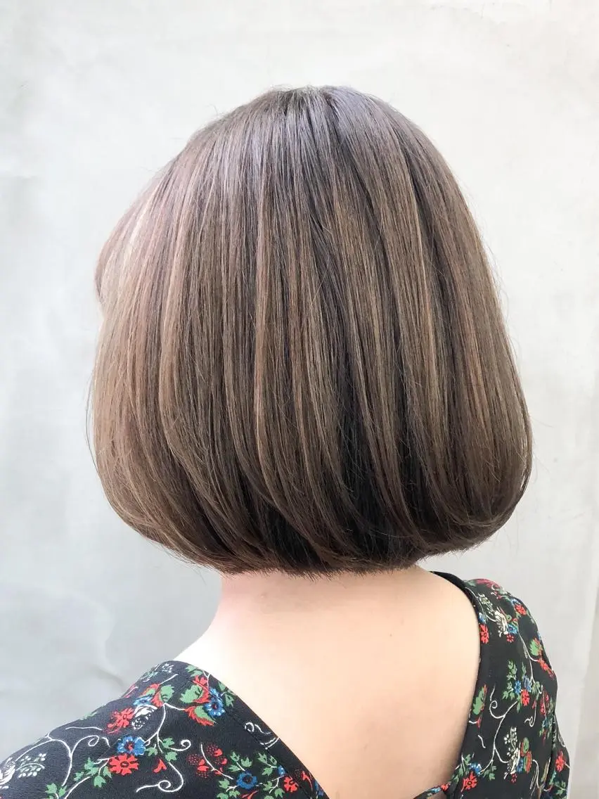 ショート カラー ハイライトカラー ボブ ハイライト ショート・ボブ 徳竹淳一のヘアスタイル
