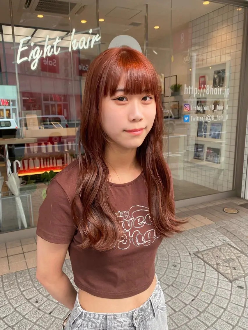 ロング カラー ヘアカラー 荒谷 薫のヘアスタイル