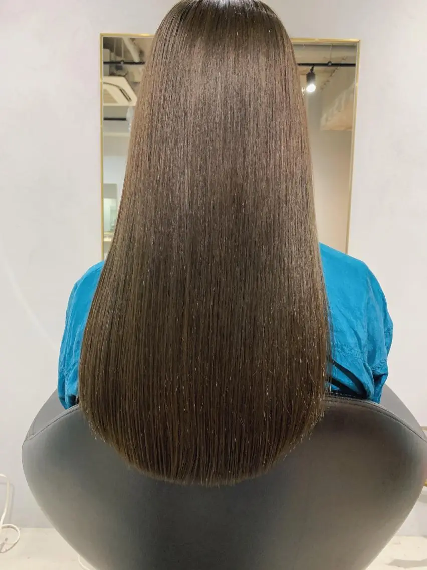 ロング カラー カット ヘアカラー トリートメント ボブパーマコテ巻き風 パーマNo1深江秀平のヘアスタイル