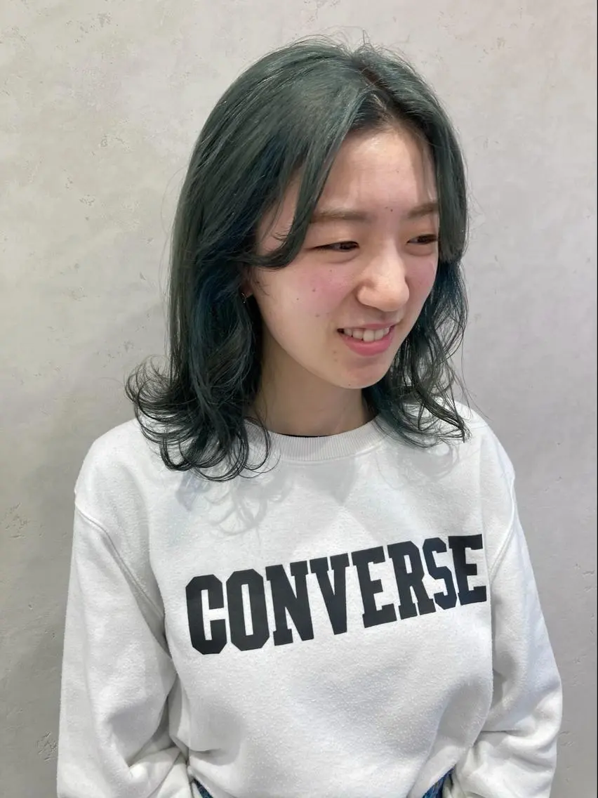 セミロング カラー nono/パーマ /顔まわりカット🐈のヘアスタイル