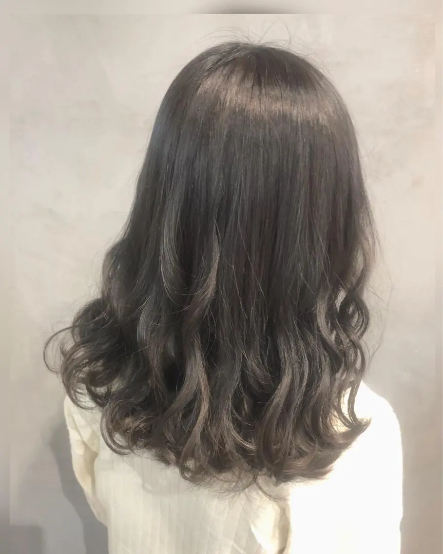 ミディアム カラー ヘアアレンジ TOKI /透明感/原宿のヘアスタイル
