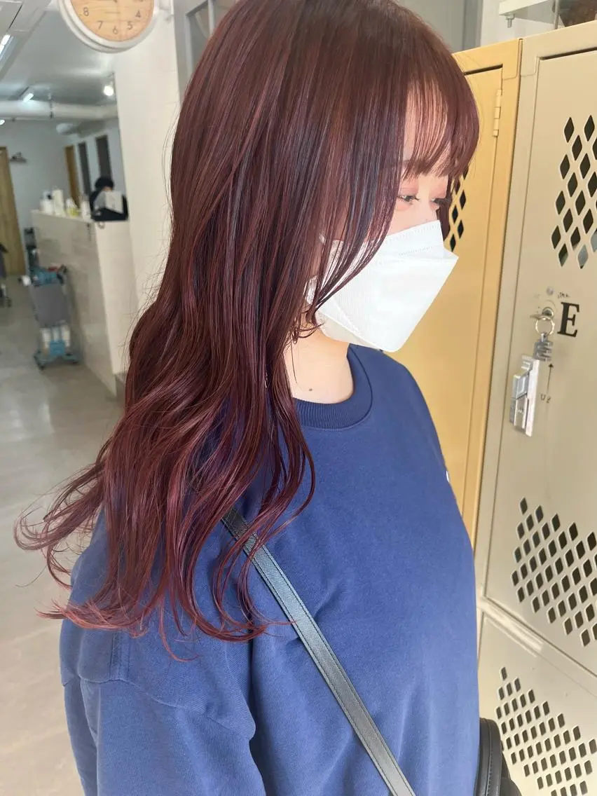 ロング カラー カット ヘアカラー トリートメント 🌼sunc HINAMI🌼のヘアスタイル