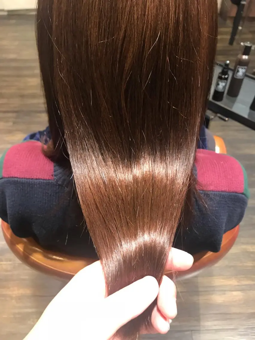 ロング カラー 髪質改善 ヘアカラー トリートメント 縮毛矯正/ 髪質改善 /ショート 圍 崇行のヘアスタイル